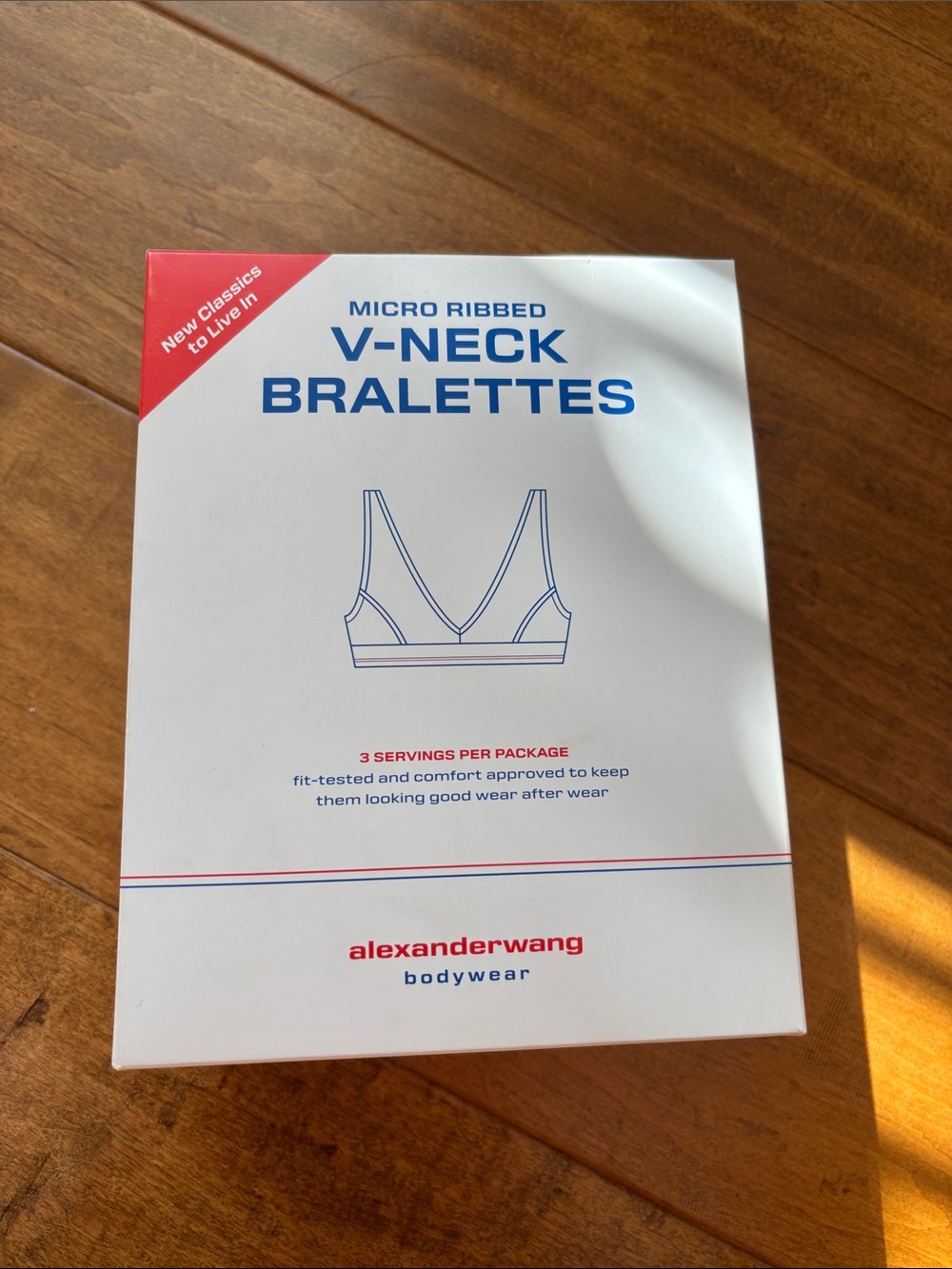 Alexander Wang Bkack Micro Ribbed V-Neck Bralettes Pack— A Steal on These
